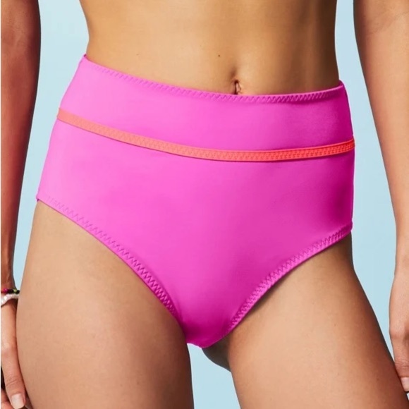 Fabletics Boardwalk High-Waisted Swim Bottom Sz large - Picture 1 of 4